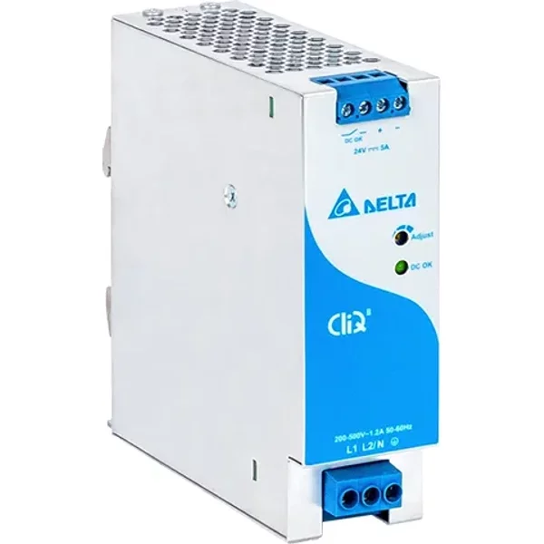 Delta DRP-24V120W2BN | 120-Watt 24V 5A Din Rail Power Supply-image