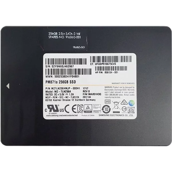 Hp 916860-001 | 256GB Triple-Level Cell Sata 6Gb/S 2.5-Inch Solid State Drive-image