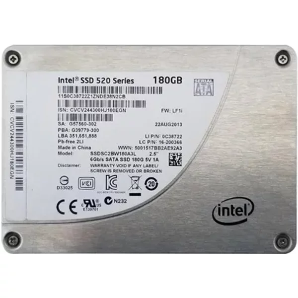 Lenovo 0C38722 | 180GB Multi-Level Cell Sata 6Gb/S 2.5-Inch Solid State Drive-image