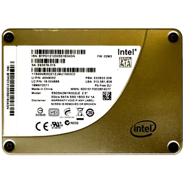 Intel SSDSA2M160G2LE | X25-M 160GB Multi-Level Cell Sata 3Gb/S 2.5-Inch Solid State Drive-image