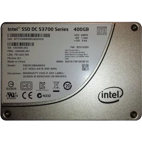 Intel SSDSC2BA400G3 | DC S3700 400GB Multi-Level Cell SATA 6Gb/s 2.5-Inch Solid State Drive