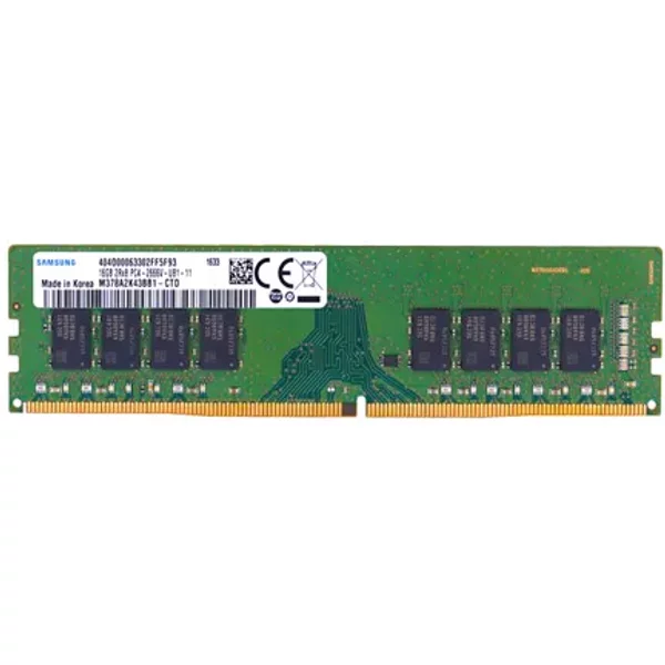 Samsung M378A2K43BB1-CTD | 16GB Ddr4-2666Mhz PC4-21300 Non-Ecc Unbuffered Udimm CL19 2Rx8 1.2V 288-Pin Memory Module-image