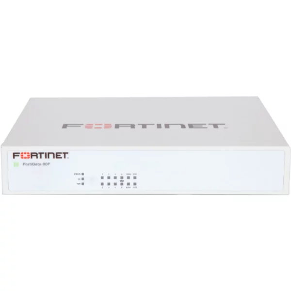 Fortinet FG-80F | Fortigate 80F Series 8 X Ports 1000Base-T + 2 X Ports RJ-45/SFP Shared Media Wan Wall-Mountable Network Security Firewall Appliance-image