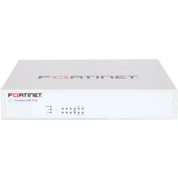 Fortinet FG-80F-POE | Fortigate 80F-Poe 6 X Ge RJ45 Internal Ports + 2 X Ge RJ45/SFP Shared Media Pairs + 2 X Ge RJ45 Fortilink Ports Network Security Firewall Appliance-image