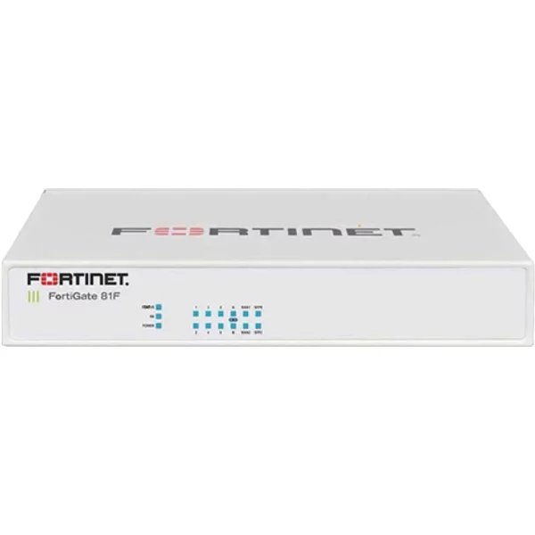 Fortinet FG-81F-BDL-950-12 | Fortigate 80F Series FG-81F 8 X Ports 1000Base-T + 2 X Ports RJ-45/SFP Shared Media Wan Wall-Mountable Network Security Firewall Appliance-image
