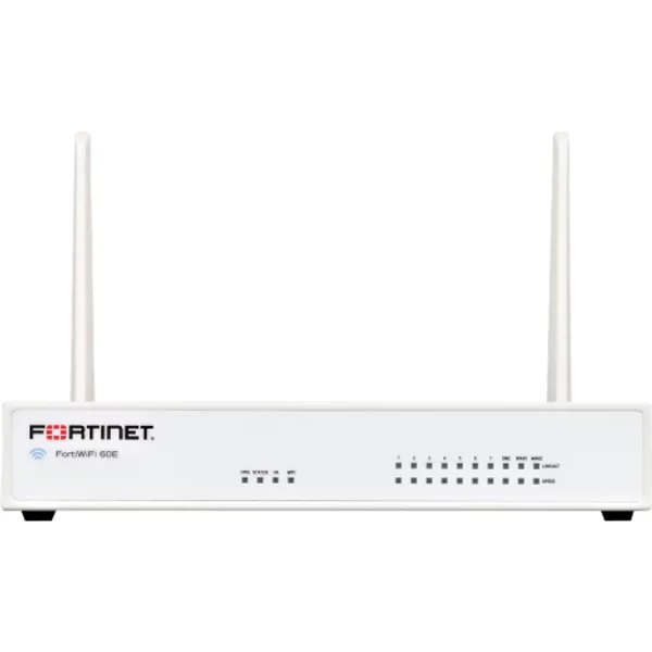 Fortinet FWF-60E-BDL-874-36 | Fortiwifi 60E 10 X Ports Ge RJ-45 7 X Ports Internal + 2 X Ports Wan + 1 X Port Dmz Managed Network Security/Firewall Appliance With 3Y 8X5 Fc-image