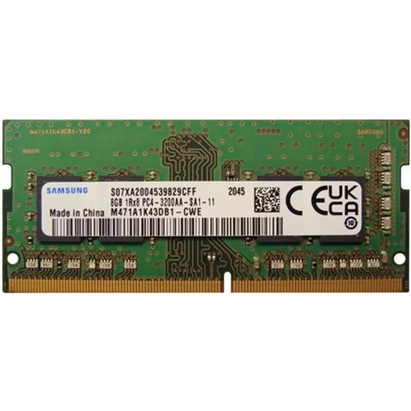Samsung M471A1K43DB1-CWE | 8GB Ddr4-3200Mhz PC4-25600 Non-Ecc Unbuffered Sodimm CL22 1Rx8 1.2V 260-Pin Memory Module-image