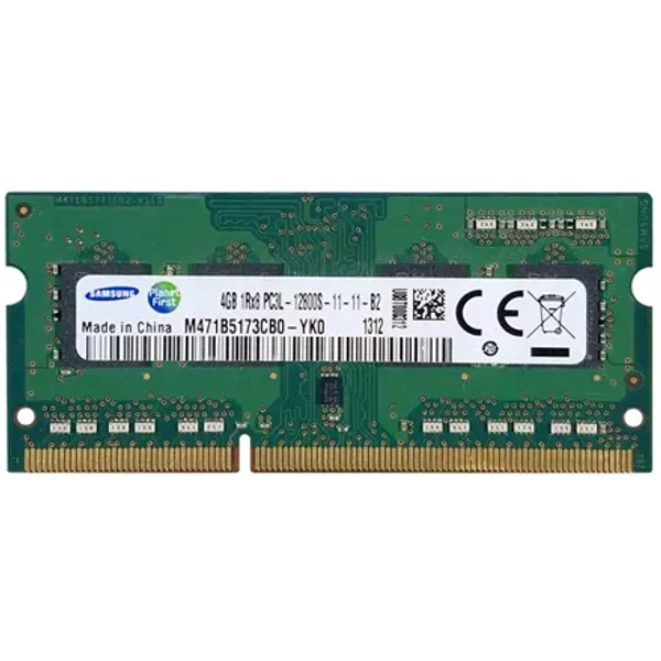 Samsung M471B5173CB0-YK0 | 4GB Ddr3-1600Mhz PC3-12800 Non-Ecc Unbuffered Sodimm CL11 1Rx8 1.35V 204-Pin Memory Module-image