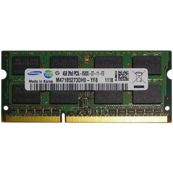 Samsung M471B5273DH0-YF8 | 4GB Ddr3-1066Mhz PC3-8500 Non-Ecc Unbuffered Sodimm CL7 2Rx8 1.35V 204-Pin Memory Module-image