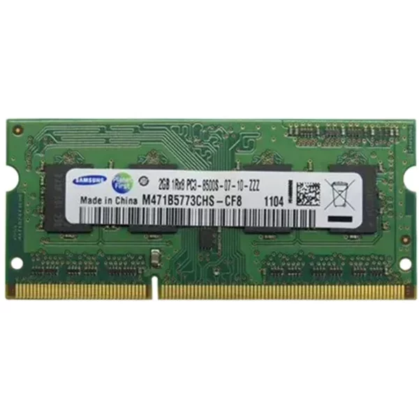 Samsung M471B5773CHS-CF8 | 2GB Ddr3-1066Mhz PC3-8500 Non-Ecc Unbuffered Sodimm CL7 1Rx8 1.5V 204-Pin Memory Module-image