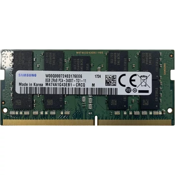 Samsung M474A1G43EB1-CRCQ | 8GB Ddr4-2400Mhz PC4-19200 Ecc Unbuffered Sodimm CL17 2Rx8 1.2V 260-Pin Memory Module-image