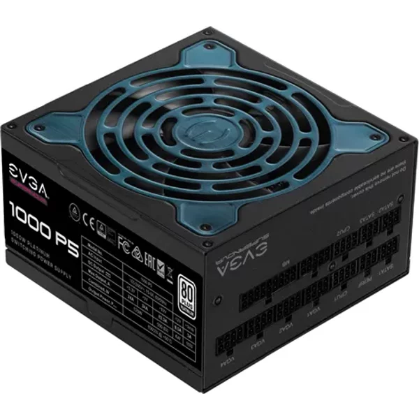 Evga 220-P5-1000-X1 | Supernova P5 1000-Watts Ac 100-240V Ac 50-60Hz 80-Plus Platinum 24 Pin Atx Power Supply-image