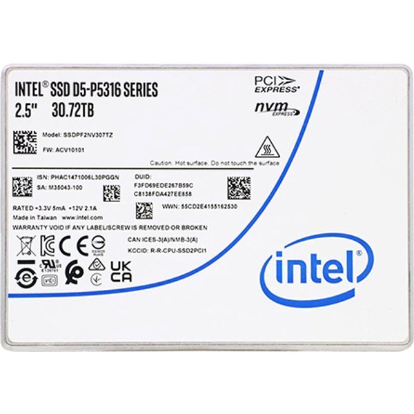 Solidigm SSDPF2NV307TZN1 | 30.72TB Quad-Level Cell PCI Express Nvme 4.0 X4 2.5-Inch Solid State Drive-image