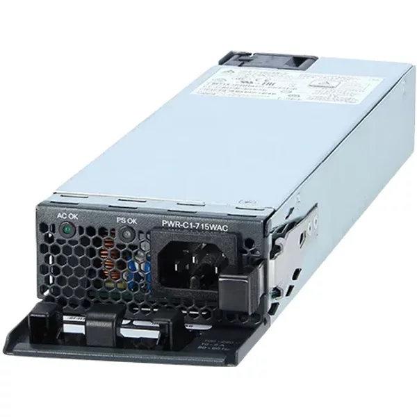 Cisco PWR-C1-715WAC-P-RF | 715-Watts 80-Plus Platinum Hot-Swappable Redundant 100-240V Ac Power Supply For Catalyst C9300 / C9300L Switches-image