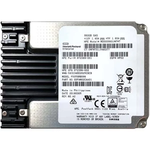 Hp 872389-001 | 960GB Sas 12Gb/S Read Intensive 2.5-Inch Solid State Drive-image