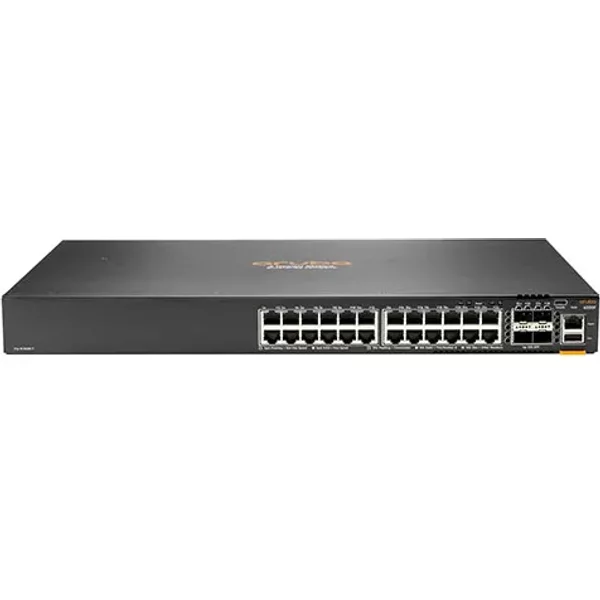 HP S0M81A#ABA | CX 6200F Series 6200F 24G 4SFP 24 X RJ-45 Ports 10/100/1000Base-T 4 X SFP Ports Layer 3 Managed 1U Rack-Mountable Front And Side To Back Stackable Gigabit Ethernet Network Switch-image
