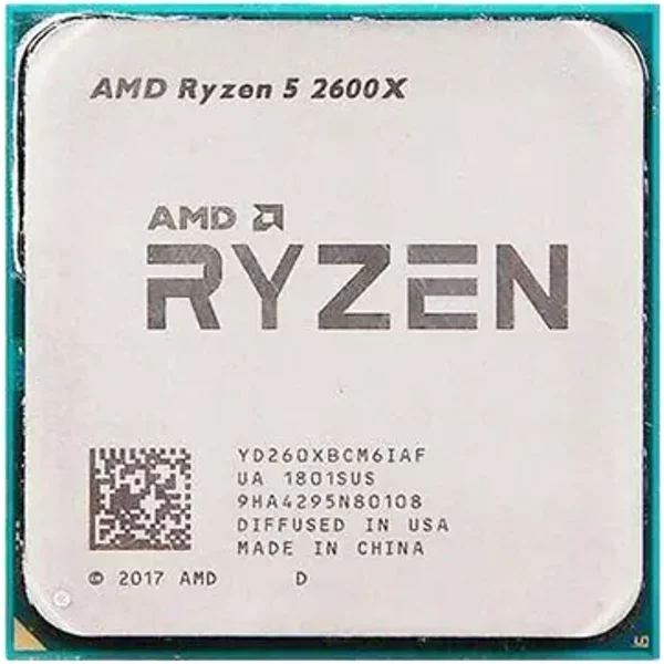 Amd YD260XBCM6IAF | Ryzen 5 2600X 6-Core 3.6Ghz 16MB L3 Cache Socket AM4 Processor-image