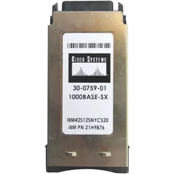 Cisco 30-0759-01-3 | 1Gb/S 1000Base-Sx Multi-Mode Fibre 850Nm 550M Duplex Sc Connector Gbic Transceiver Module-image