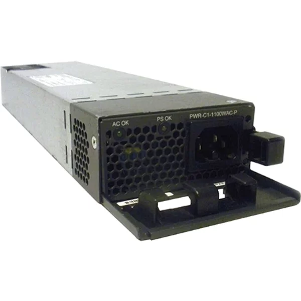 Cisco PWR-C1-1100WAC-P= | 1100-Watts 80-Plus Platinum Hot-Swappable Redundant 100-240V Ac Power Supply For Catalyst C9300 / C9300L Switches-image