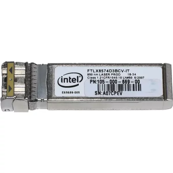 Intel FTLX8574D3BCV-IT | 10Gb/S 10Gbase-Sr Multi-Mode Fibre 850Nm 300M Duplex Lc Connector Sfp+ Transceiver Module-image