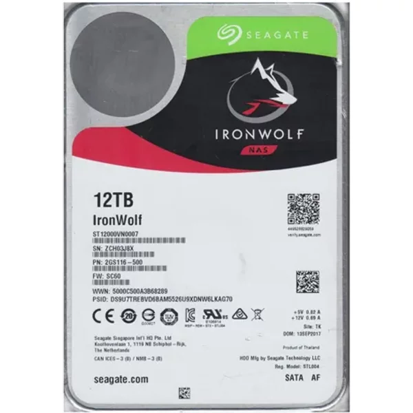 Seagate 2GS116-500 | Ironwolf 12TB 7200RPM Sata 6Gb/S 3.5-Inch NAS Hard Drive-image