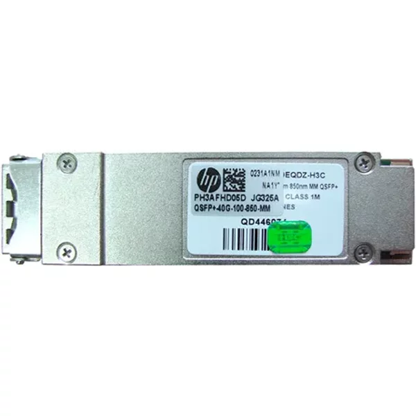 Hp JG325-61001 | X140 40Gb/S 40Gbase-Sr4 Multi-Mode Fibre 850Nm 150M Mpo Connector Qsfp+ Transceiver Module-image