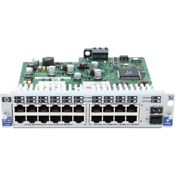 Hp J4908-61101 | Procurve 4100Gl 20 X Ports 1000Base-T + 2 X Ports Sfp Mini-Gbic Gigabit Ethernet Switch Module-image
