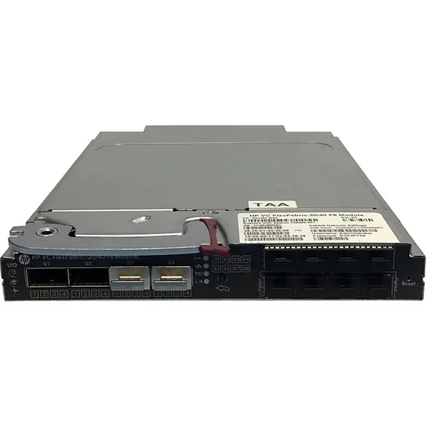 Hp 766880-001 | Virtual Connect Flexfabric-20/40 F8 16 X Ports 10/20Gbe + 8 X Ports Sfp+ (Uplink) + 4 X Ports Qsfp+ + 2 X Ports 20Gbe Module For C-Class Bladesystem-image