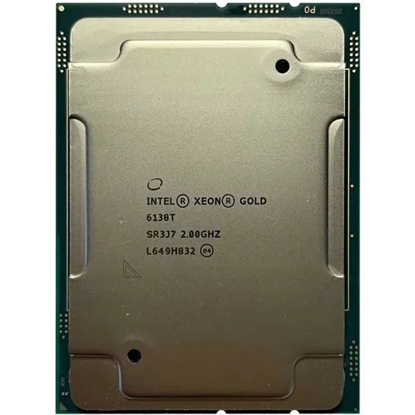 Intel SR3J7 | Xeon Gold 6138T 20-Core 2.00Ghz 10.40Gt/S Upi 27.5MB L3 Cache Socket LGA3647 Processor-image