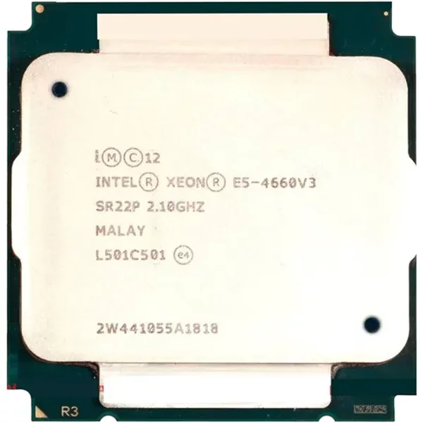 Hp 728370-L21 | 2.10Ghz 9.60Gt/S Qpi 35MB L3 Cache Socket LGA2011-3 Intel Xeon E5-4660V3 14-Core 2-Processor Kit For Proliant Bl660C Gen9-image