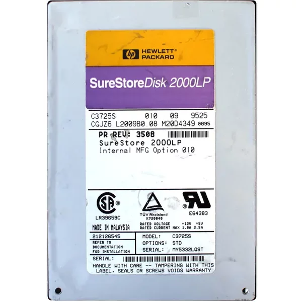 HP C3725SR | 2GB 5400RPM Fast Scsi 512KB 3.5-Inch Hard Drive-image