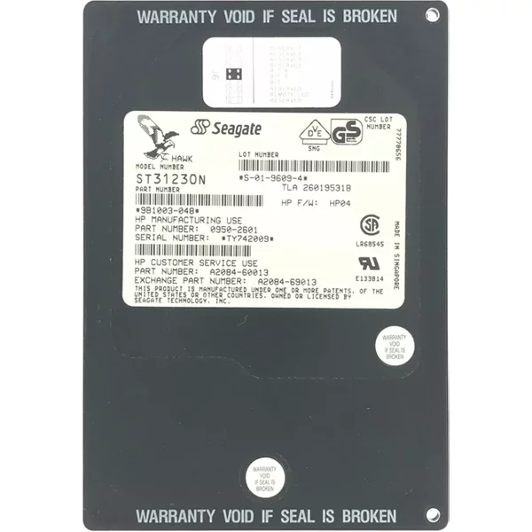 HP A2084-69013 | 1.0GB 5400RPM Fast Scsi 128KB Cache 3.5-Inch Hard Drive-image