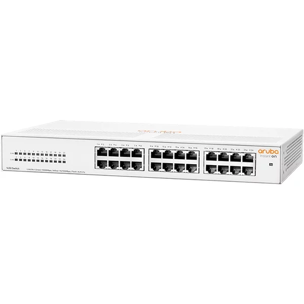 HP R8R49A | Aruba Instant On 1430 24G 24-Ports 10/100/1000 RJ-45 Rack-mountable Unmanaged Network Switch