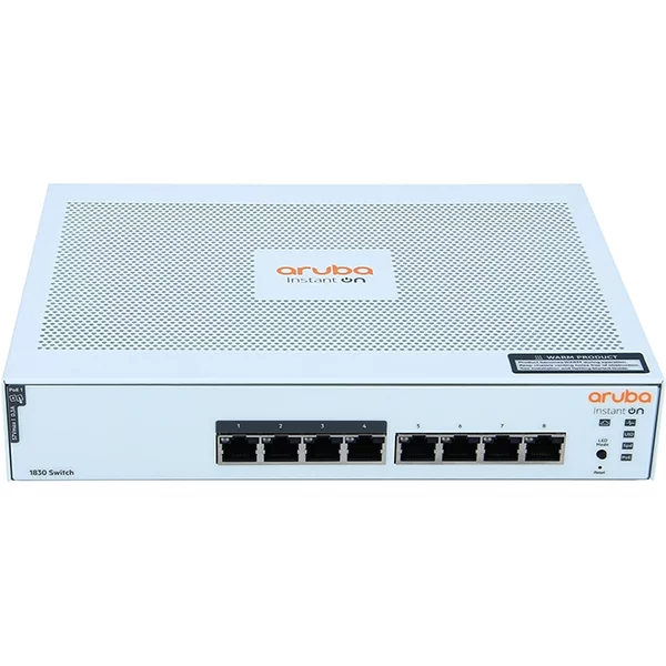 HP JL811A#ABA | Aruba Instant On 1830 8 x Ports Gigabit Ethernet Ports + 4 x Ports PoE+ Compliant Ethernet Ports Managed Network Switch