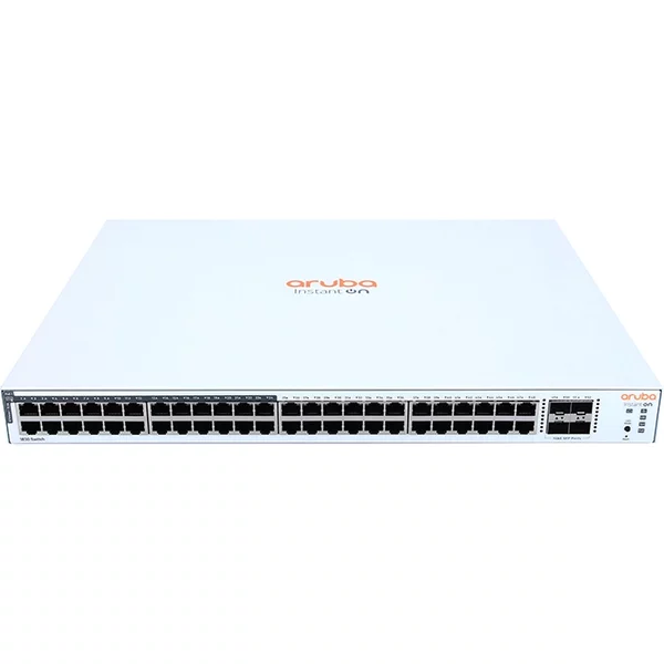 HP JL815A | Aruba Instant On 1830 24 x Ports 10/100/1000 + 24 x Ports 10/100/1000 PoE+ + 4 x Ports Gigabit SFP Rack-Mountable 1U Layer 2 Managed Gigabit Ethernet Network Switch