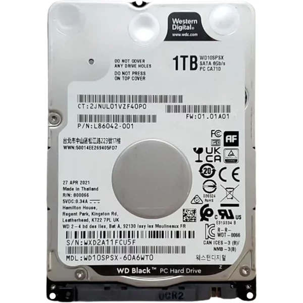 HP L86042-001 | 1TB 7200RPM Serial Advanced Technology Attachment (Sata) 6Gb/S 2.5-Inch Hard Drive-image