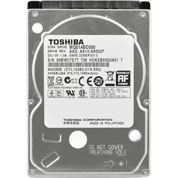Toshiba MQ01ABD050 | MQ01ABD Series 500GB 5400RPM Sata 6Gb/S 8MB Cache (512E) 2.5-Inch Hard Drive-image