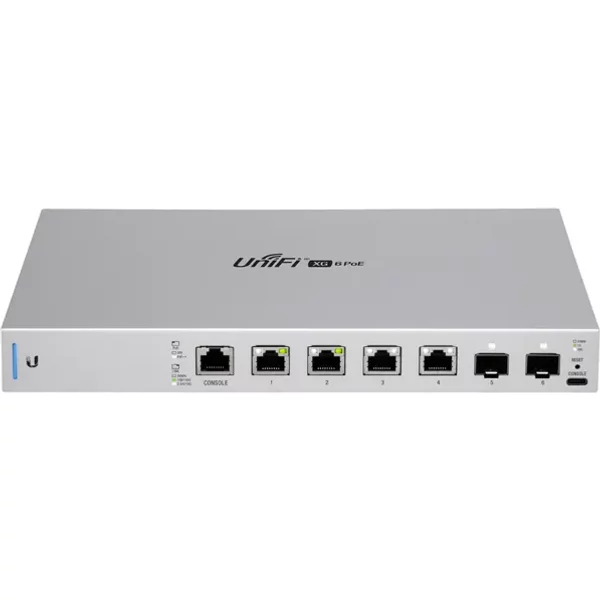 Ubiquiti US-XG-6POE | Unifi 4 X RJ-45 Ports Poe++ 10Gbase-T + 2 X Sfp+ Ports Layer 3 Managed Gigabit Ethernet Network Switch-image