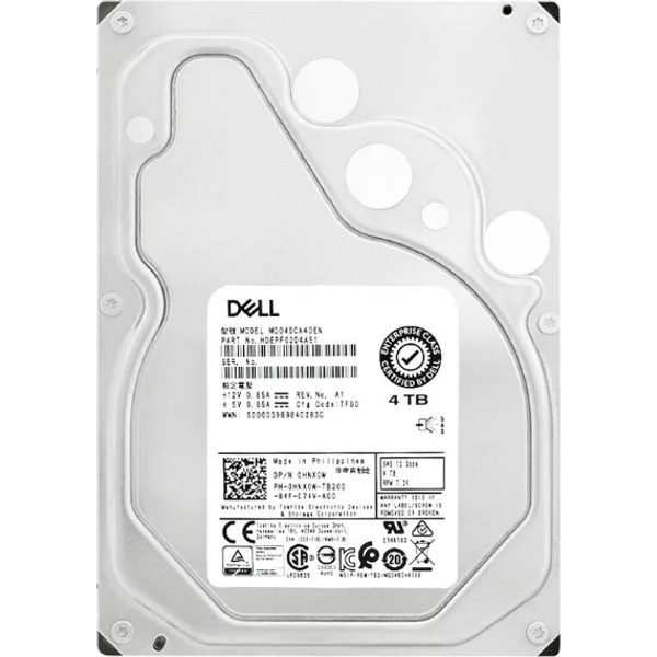 Dell 0HNX0W | 4TB 7200RPM SAS 12Gb/S Hot-Pluggable 3.5-Inch Nearline Hard Drive For Poweredge Server-image