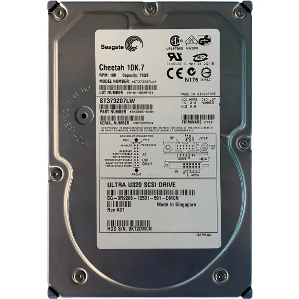 Dell 0R9288 | 73GB 10000RPM Ultra320 Scsi 8MB Cache 68-Pin 3.5-Inch Hard Drive-image