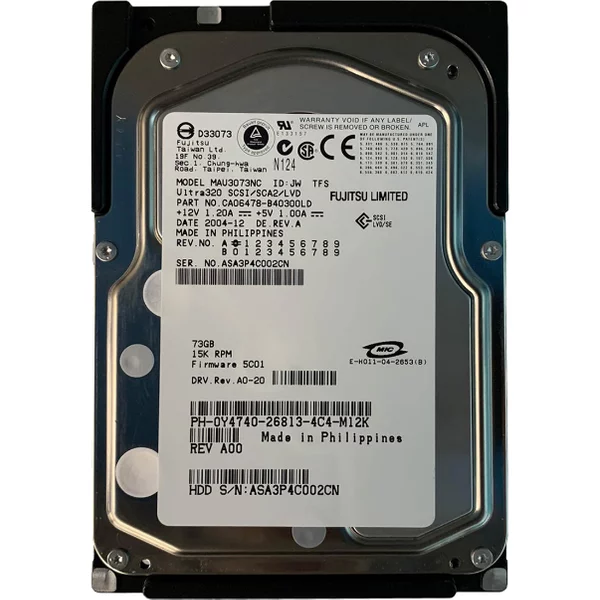 Dell 0Y4740 | 73GB 15000RPM Ultra320 Scsi 80-Pin 3.5-Inch Hard Drive-image