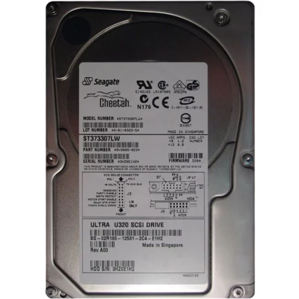 Dell 2R165 | 73GB 10000RPM Ultra320 Scsi 8MB Cache 68-Pin 3.5-Inch Hard Drive-image