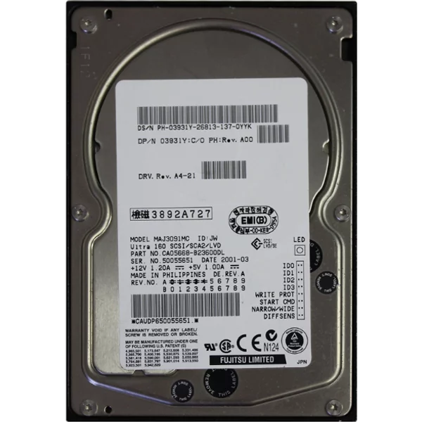 Dell 03931Y | 9GB 10000RPM Ultra160 Scsi 4MB Cache 80-Pin 3.5-Inch Enterprise Hard Drive-image