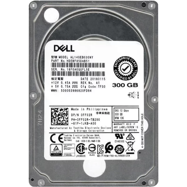 Toshiba AL14SEB030NY | 300GB 10000RPM SAS 12Gb/s 128MB Cache 2.5-Inch Hard Drive
