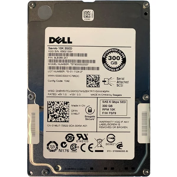 Seagate ST9300503SS | Savvio 10K.3 Series 300GB 10000RPM SAS 6Gb/S (Sed) 16MB Cache 2.5-Inch Hard Drive-image