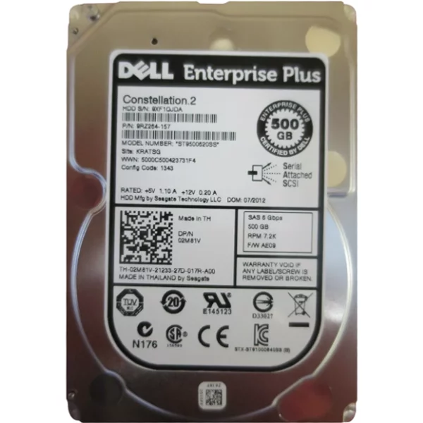 Seagate ST9500620SS | Constellation.2 500GB 7200RPM SAS 6Gb/S 64MB Cache (Ce) 2.5-Inch Hard Drive-image
