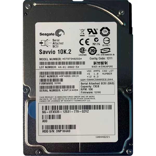 Dell TX535 | 73GB 10000RPM SAS 3Gb/S Hot-Pluggable 2.5-Inch Hard Drive For Poweredge Server-image