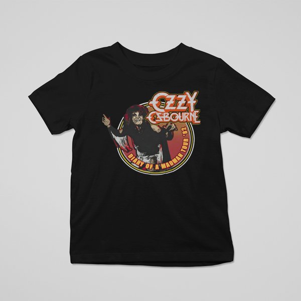 Ozzy Osbourne Diary Of A Madman World Tour 82 Vintage Tee T-Shirt Mens Unisex-image
