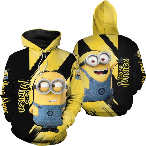 Minion Hoodie, Minion 3d Hoodie