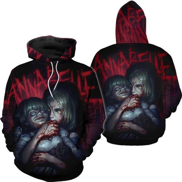Annabelle Halloween 3D Hoodie-image
